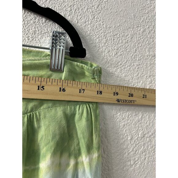 Santiki Skirt Womens S Green Asymmetrical Flowy Fairycore Maximalist - Picture 3 of 9
